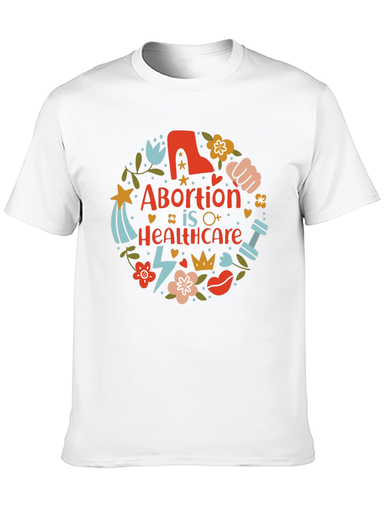 Abortion is Healthcare T-Shirt Pro Choice Feminist Tee