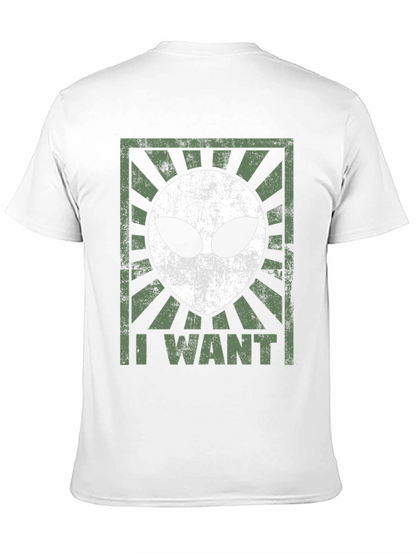 I Want Alien Graphic Tee - Black T-Shirt