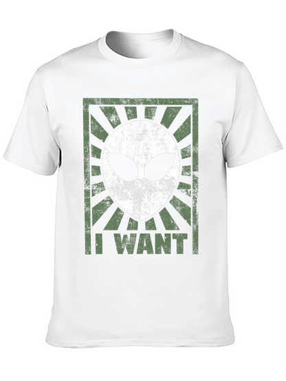 I Want Alien Graphic Tee - Black T-Shirt