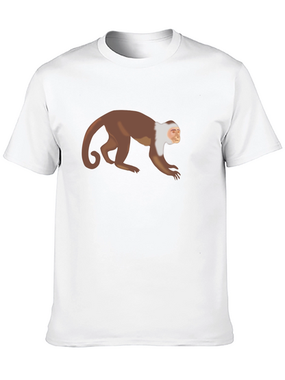 Monkey Graphic T-Shirt - Black Casual Tee