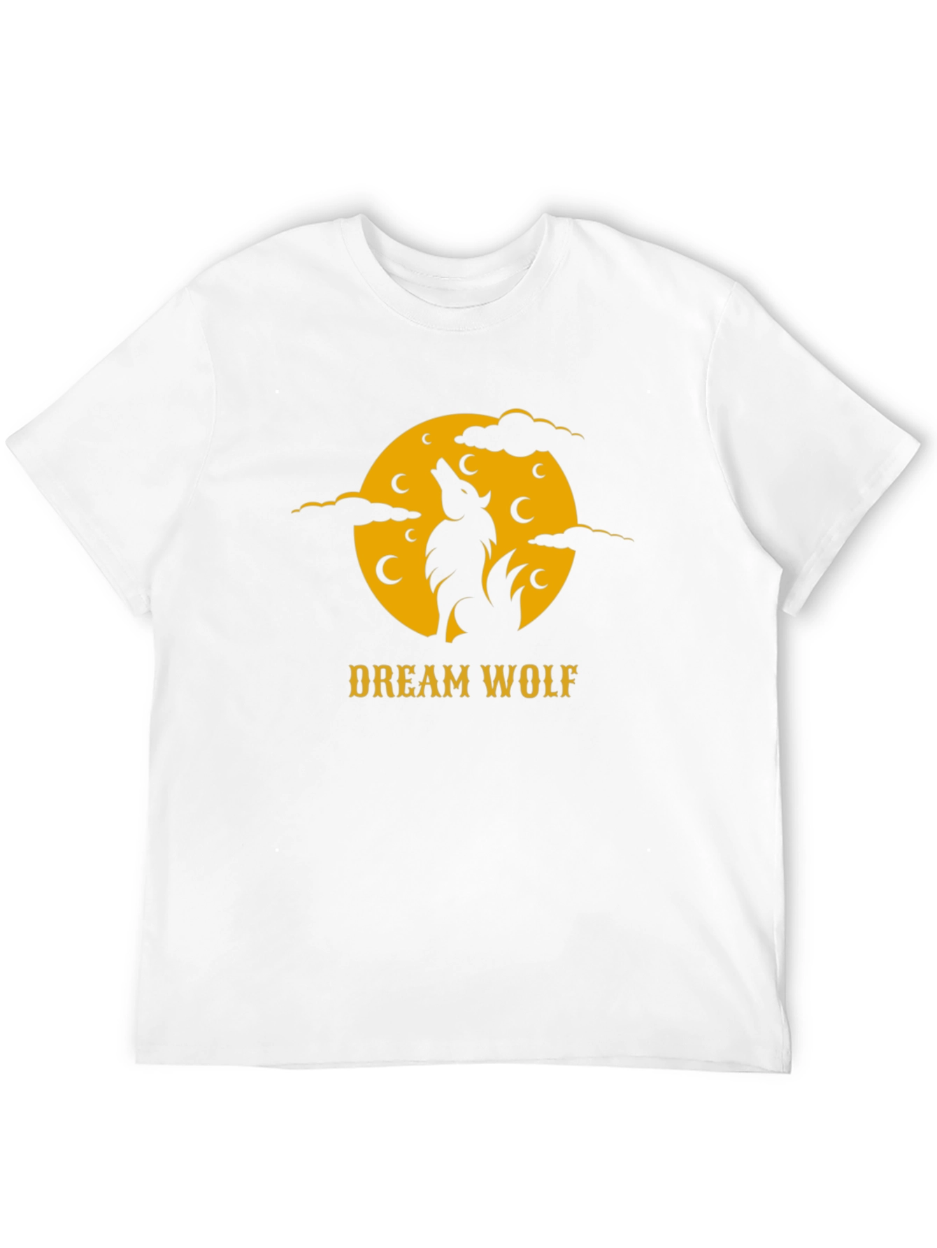 Dream Wolf Black T-Shirt - Nature Inspired Graphic Tee
