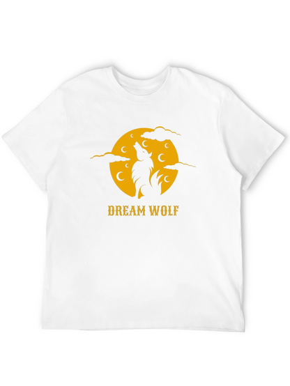 Dream Wolf Black T-Shirt - Nature Inspired Graphic Tee