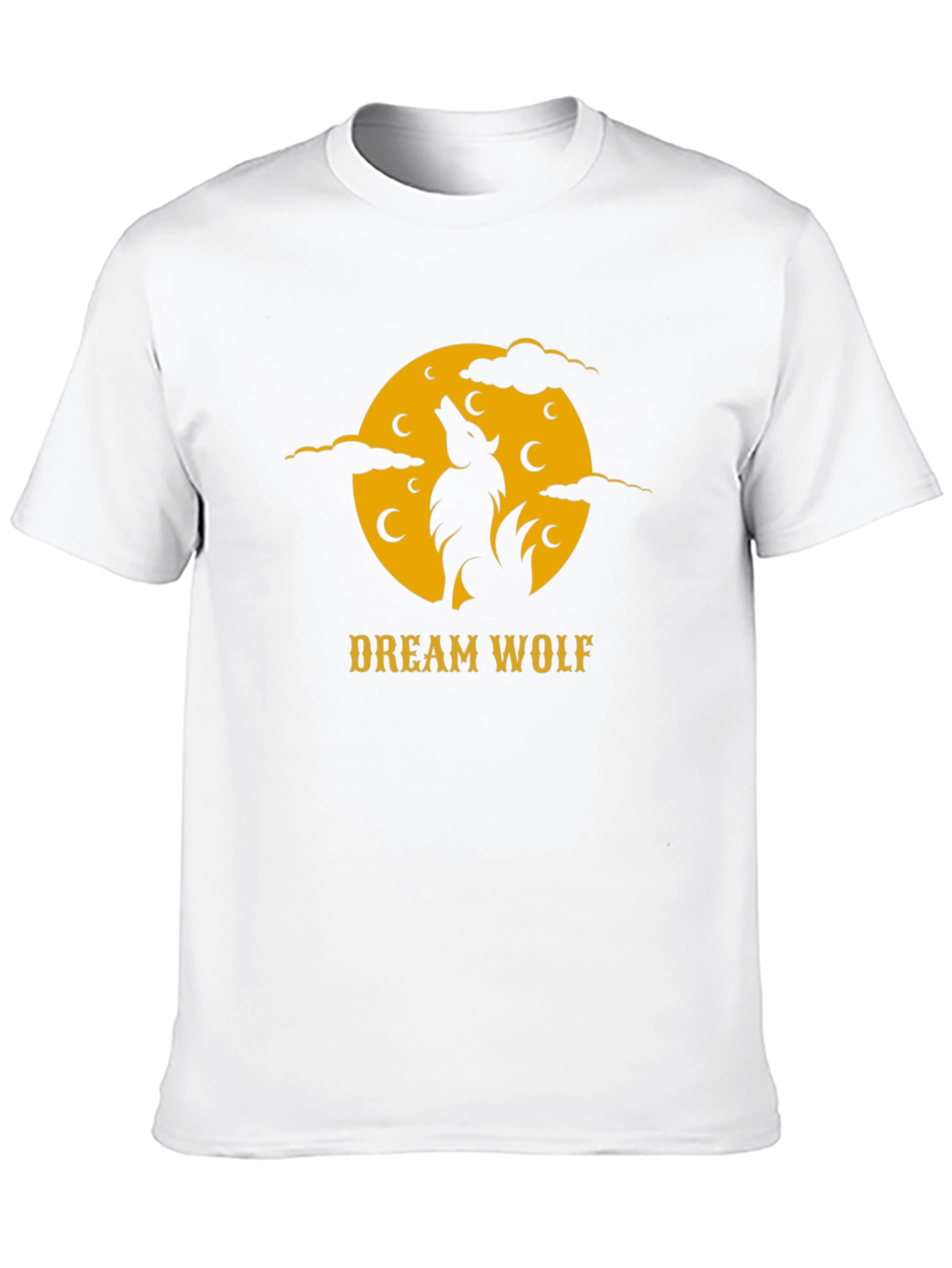 Dream Wolf Black T-Shirt - Nature Inspired Graphic Tee