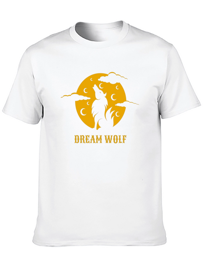 Dream Wolf Black T-Shirt - Nature Inspired Graphic Tee