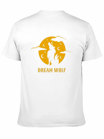 Dream Wolf Black T-Shirt - Nature Inspired Graphic Tee