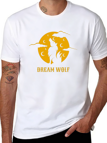 Dream Wolf Black T-Shirt - Nature Inspired Graphic Tee