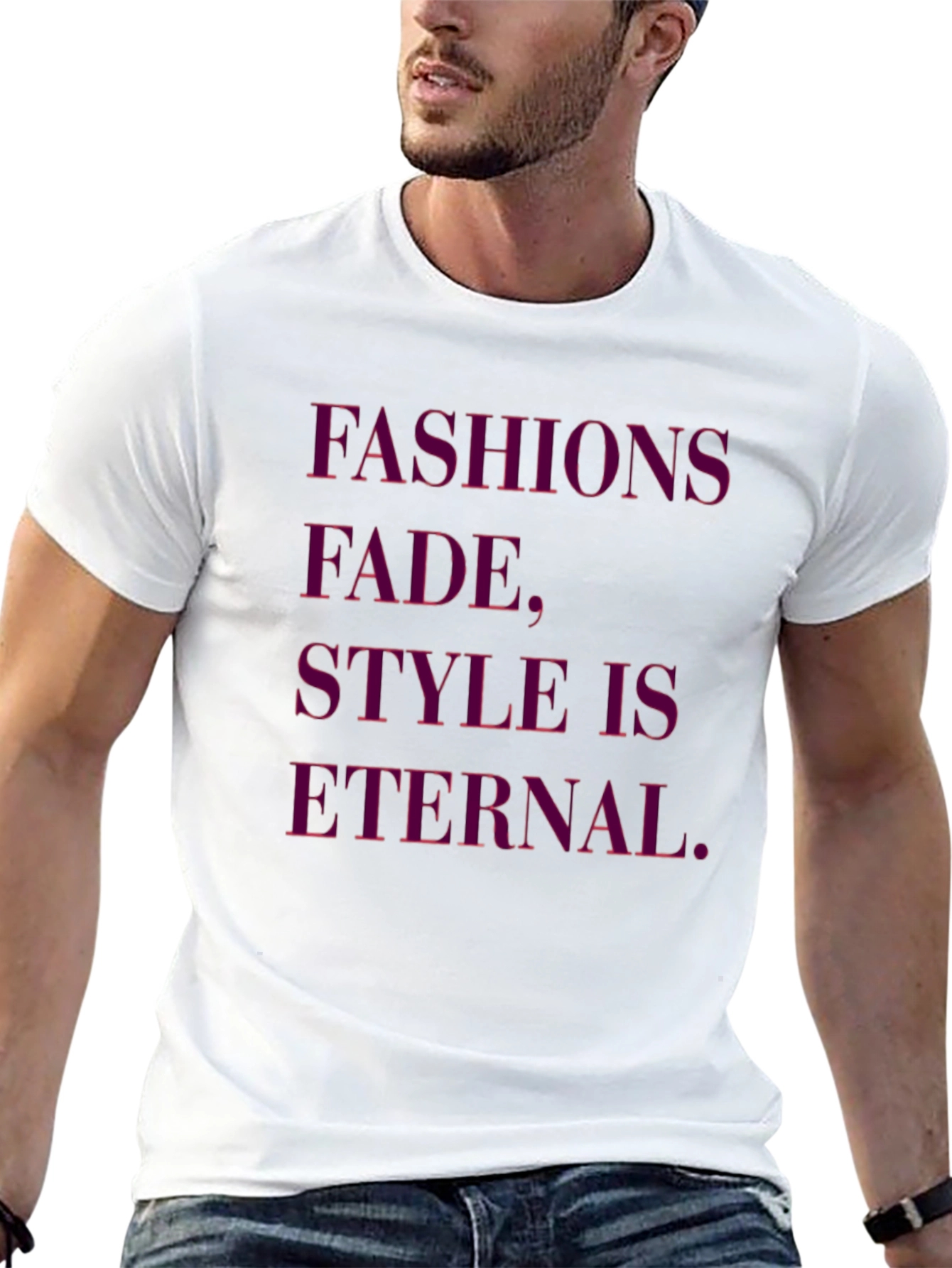 Fashions Fade Style is Eternal Black Graphic Tee