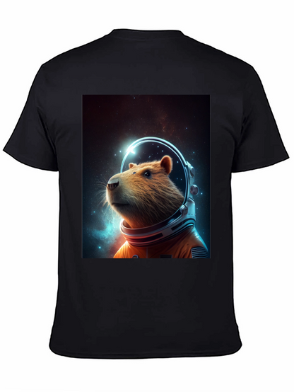Capybara Astronaut T-Shirt - Space Rodent Tee