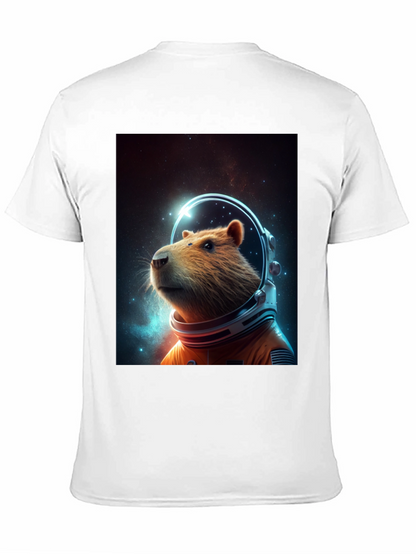 Capybara Astronaut T-Shirt - Space Rodent Tee