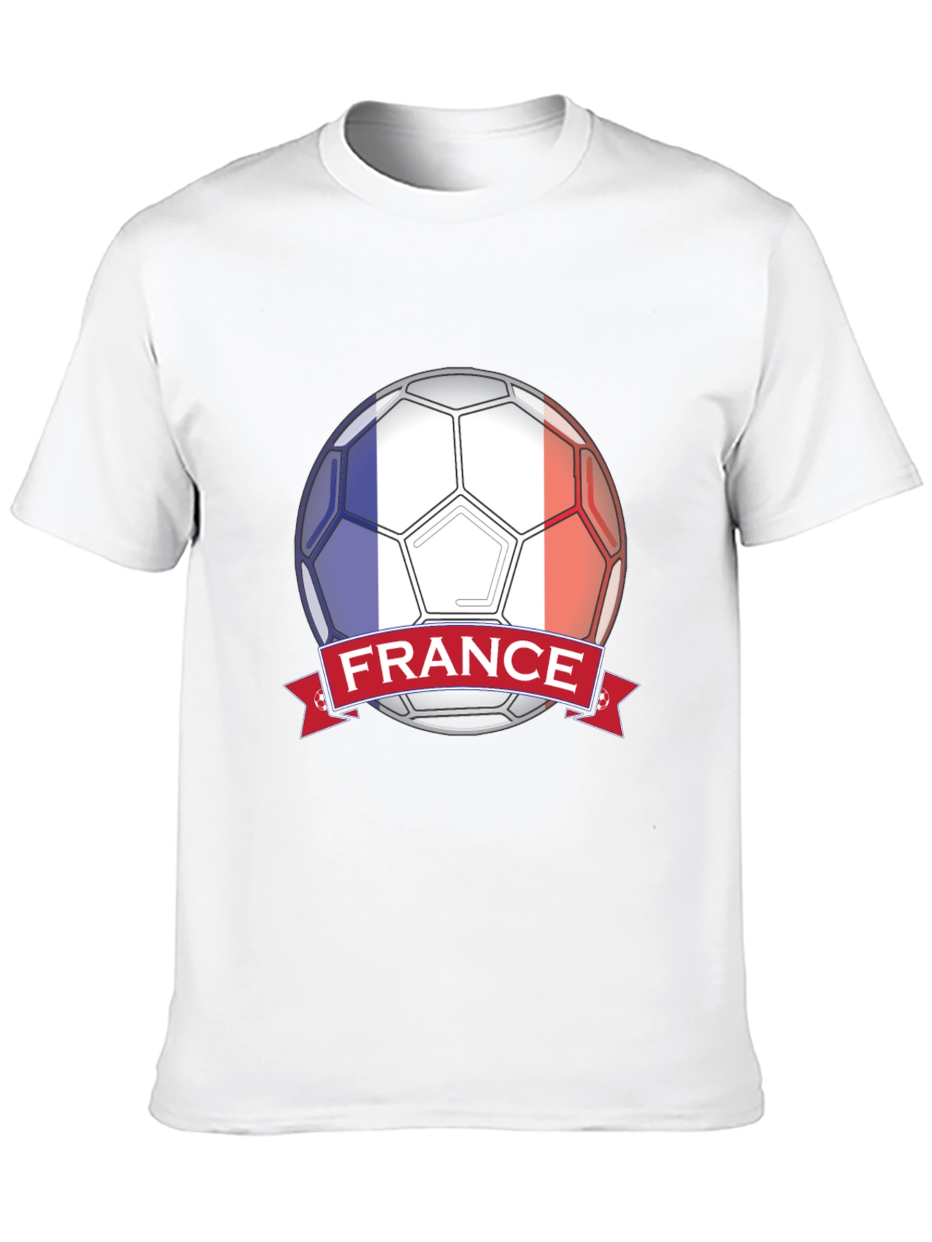 France Soccer Ball T-Shirt - Black Graphic Tee