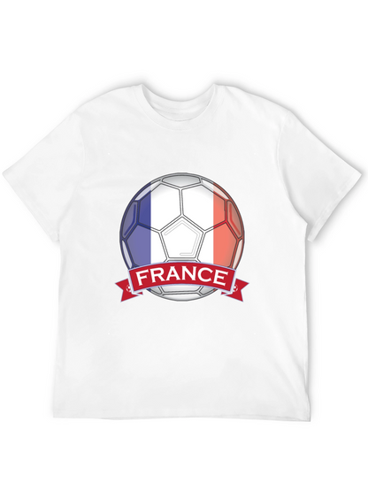 France Soccer Ball T-Shirt - Black Graphic Tee