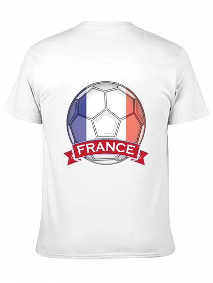 France Soccer Ball T-Shirt - Black Graphic Tee
