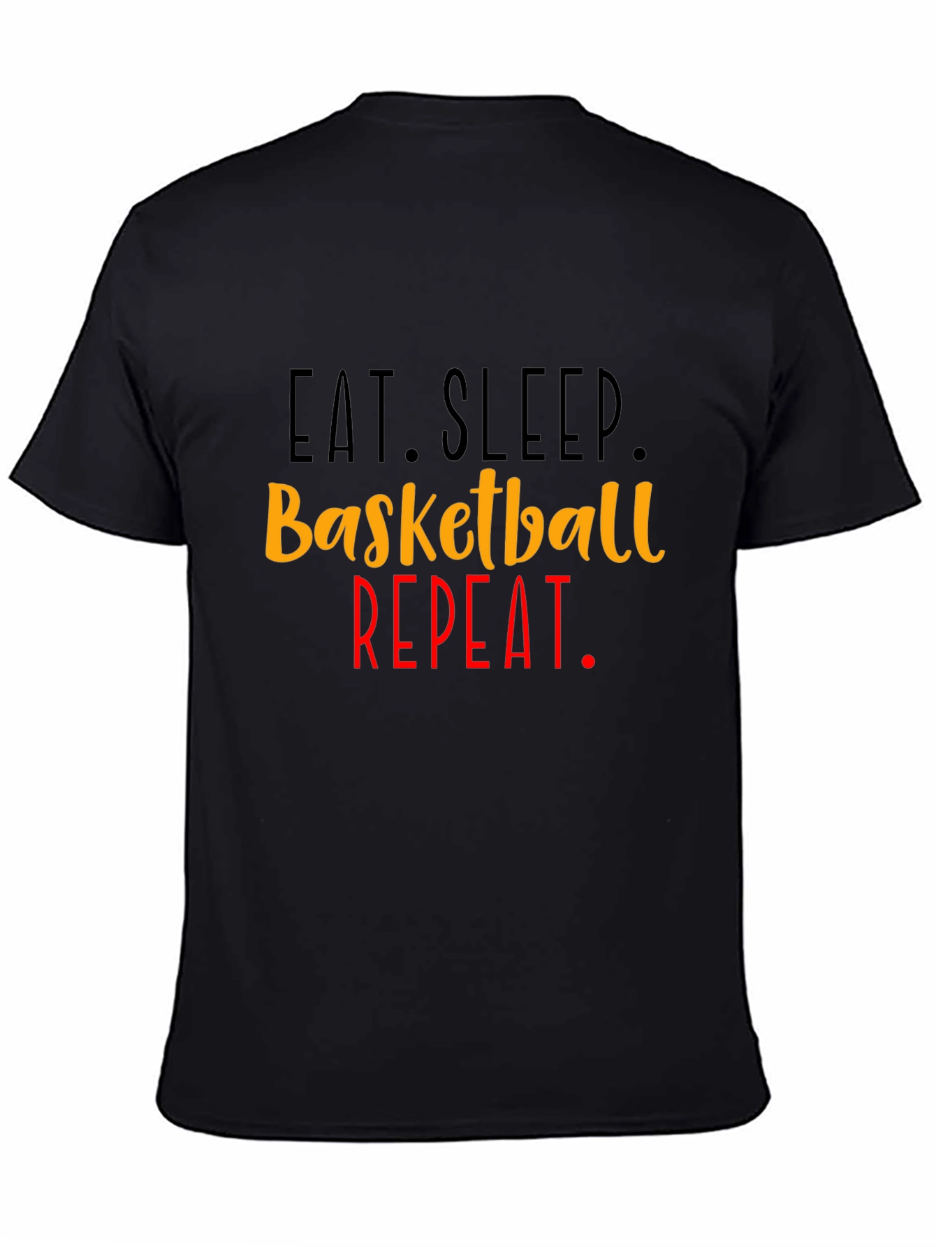 Eat Sleep Basketball Repeat Graphic Tee