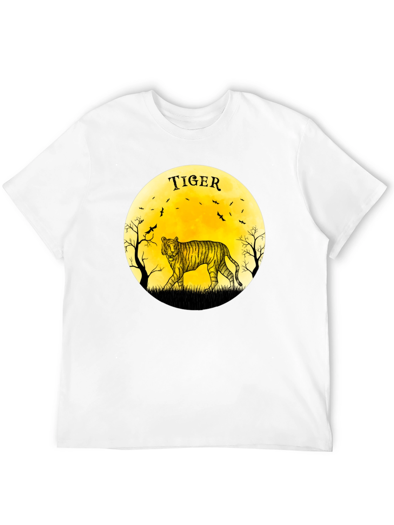 Tiger Moon Graphic Black T-Shirt