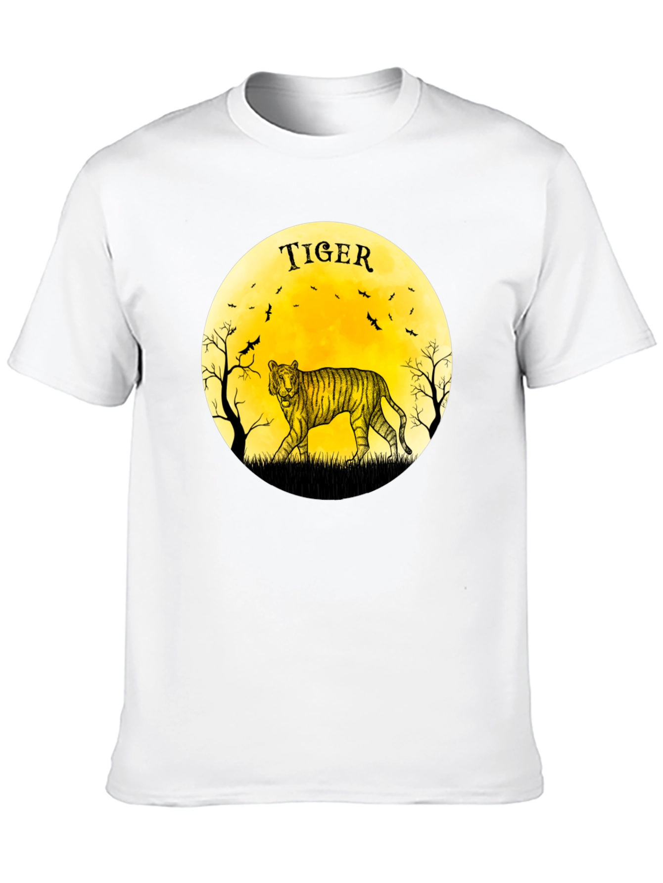 Tiger Moon Graphic Black T-Shirt