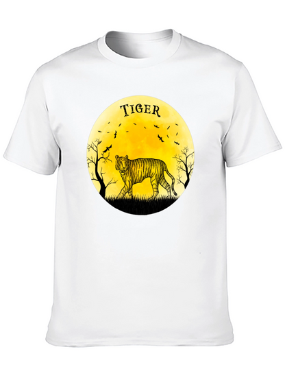 Tiger Moon Graphic Black T-Shirt