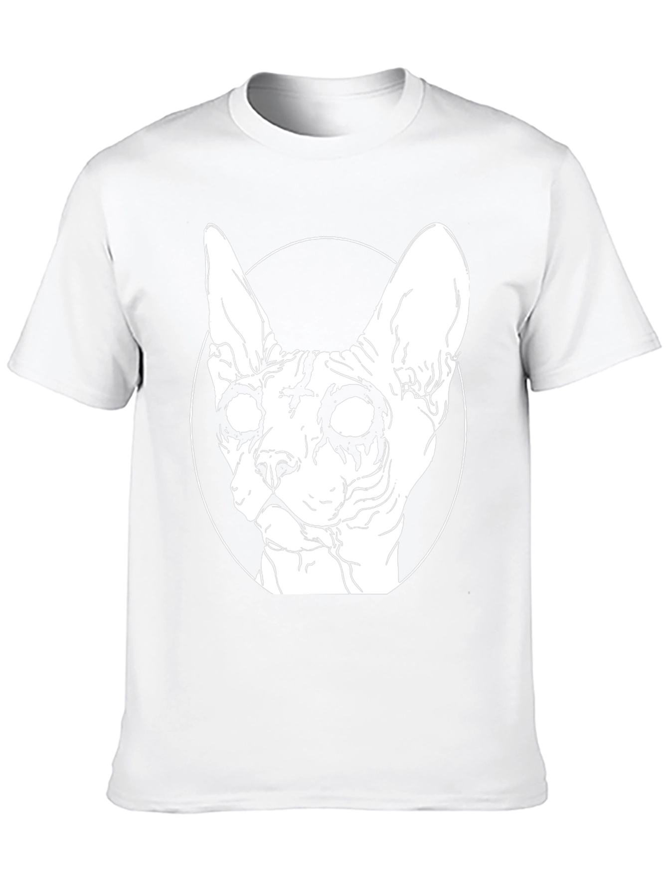 Gothic Cat Graphic T-Shirt - Black