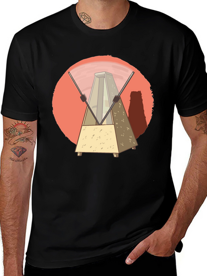 Metronome Graphic Tee - Unique Music Lover Design