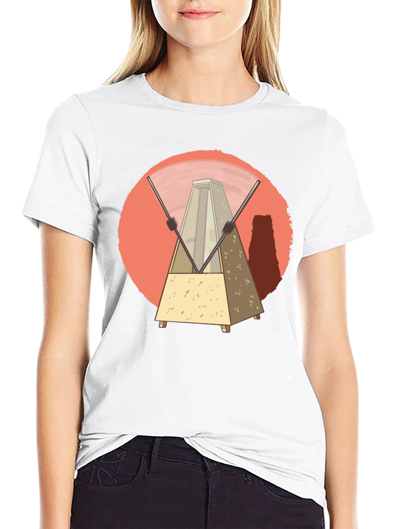 Metronome Graphic Tee - Unique Music Lover Design