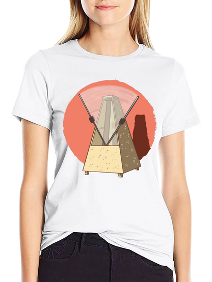 Metronome Graphic Tee - Unique Music Lover Design