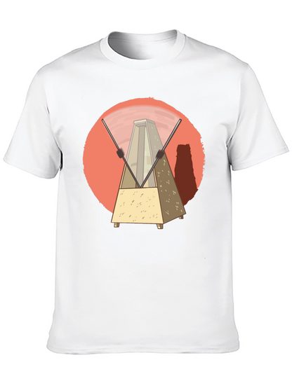 Metronome Graphic Tee - Unique Music Lover Design