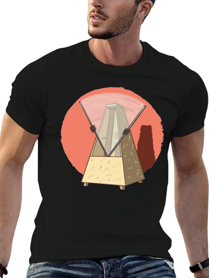 Metronome Graphic Tee - Unique Music Lover Design
