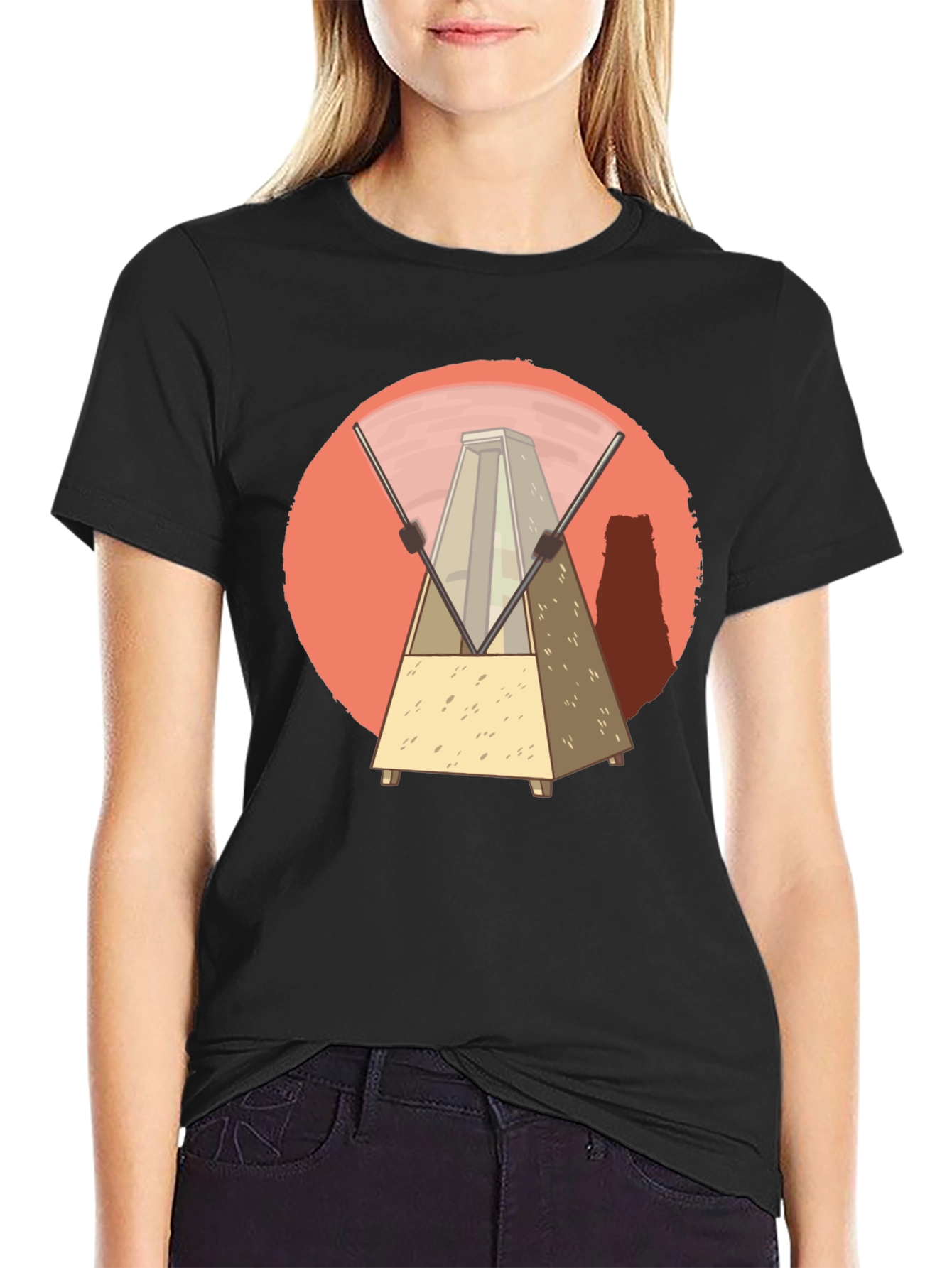 Metronome Graphic Tee - Unique Music Lover Design