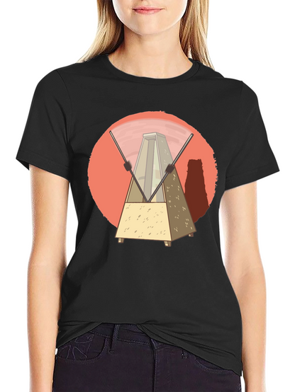 Metronome Graphic Tee - Unique Music Lover Design