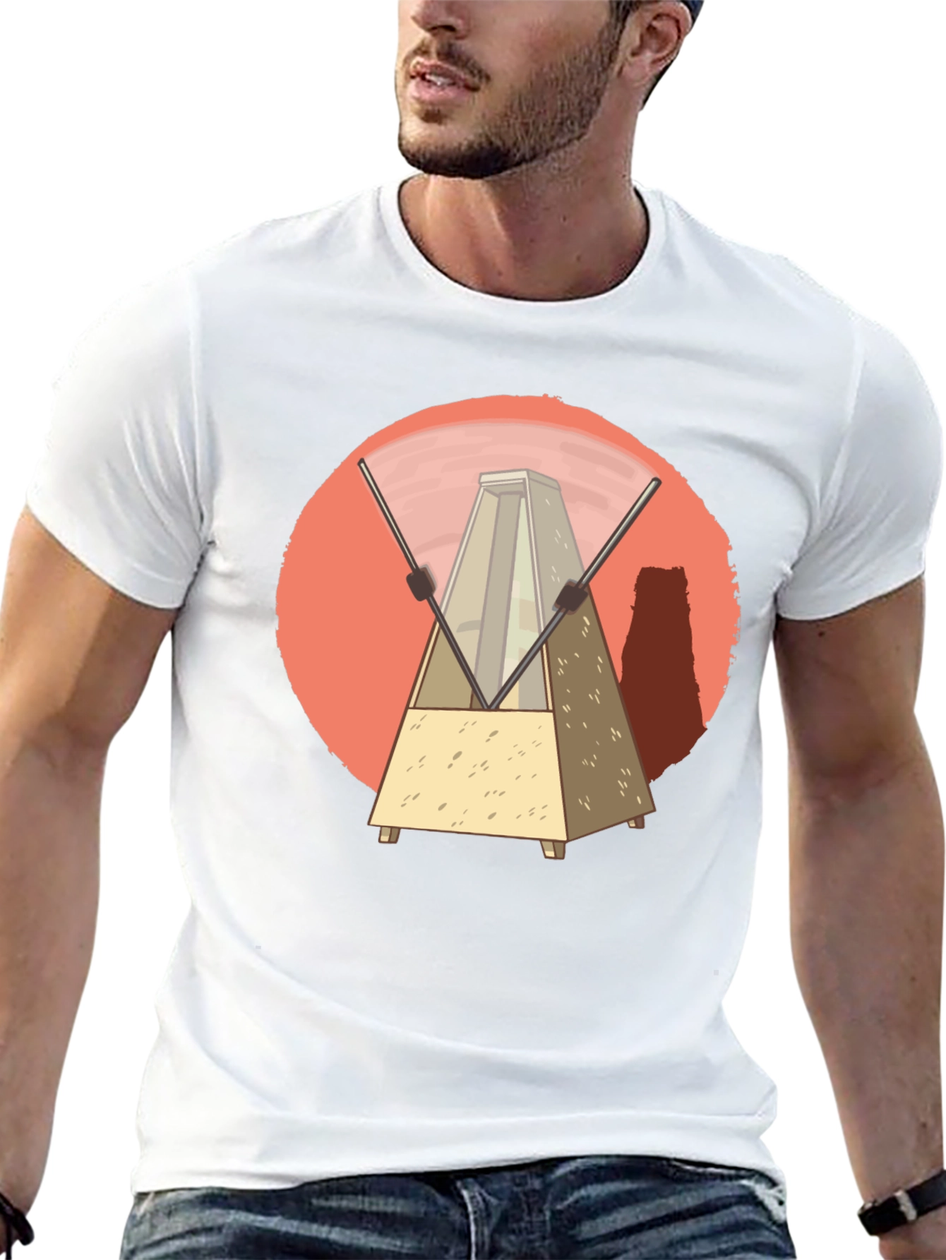 Metronome Graphic Tee - Unique Music Lover Design