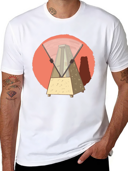 Metronome Graphic Tee - Unique Music Lover Design