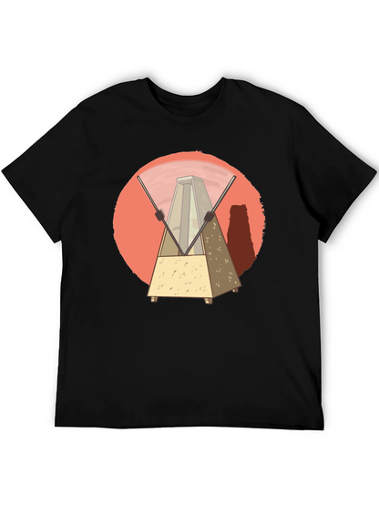 Metronome Graphic Tee - Unique Music Lover Design
