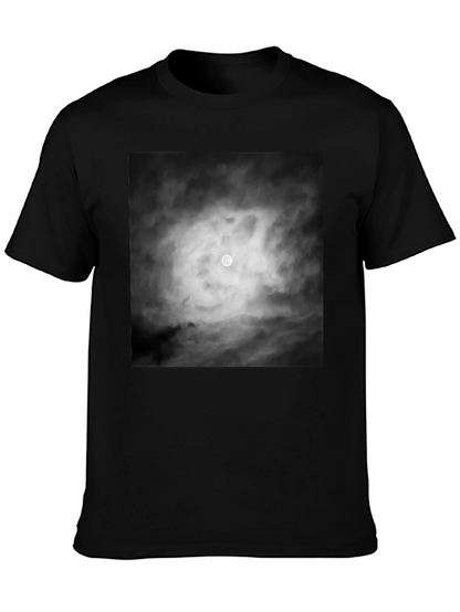 Moonlit Night Graphic Tee - Black