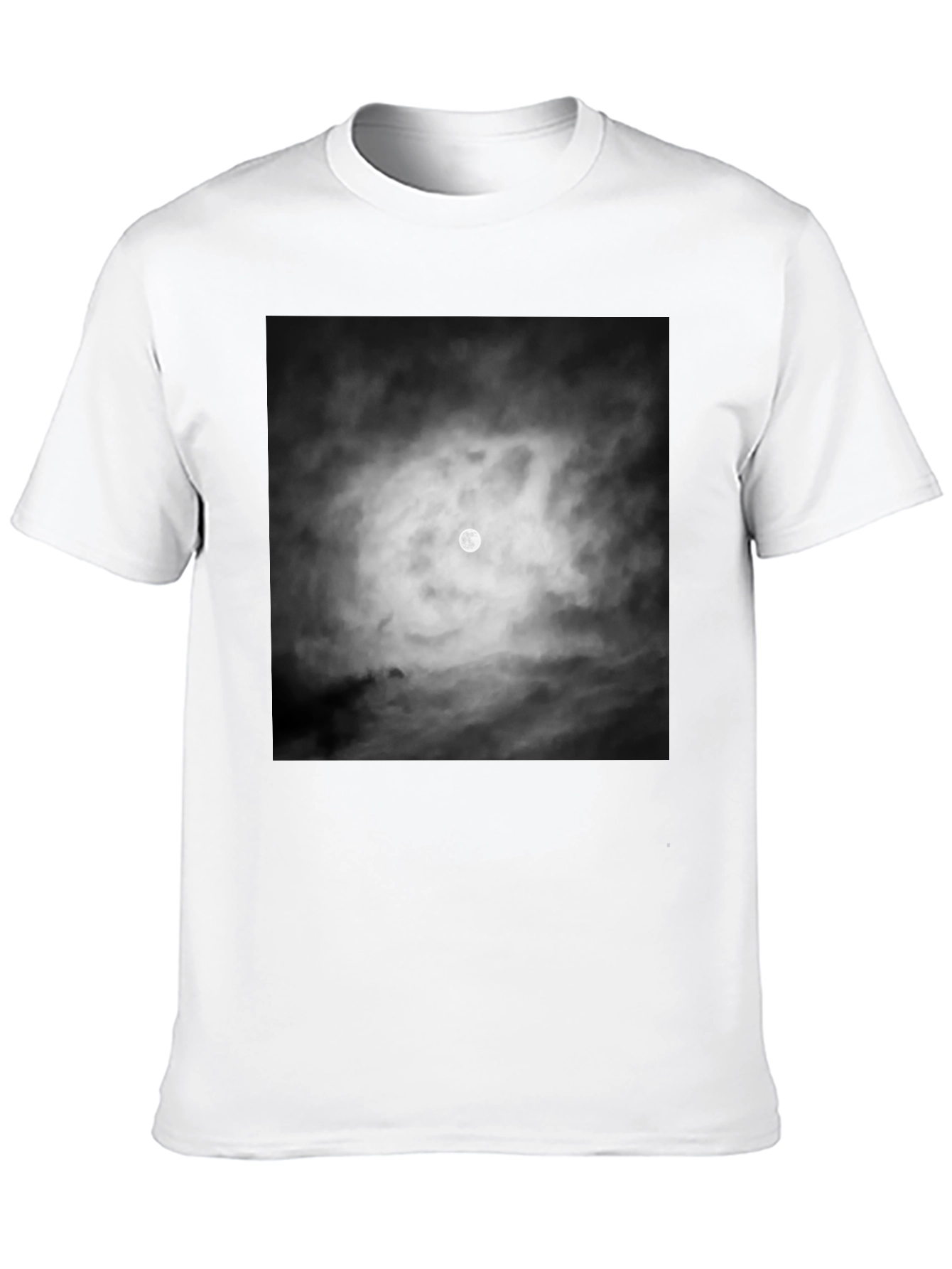 Moonlit Night Graphic Tee - Black