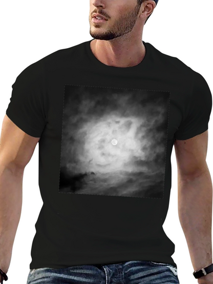 Moonlit Night Graphic Tee - Black