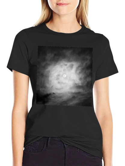 Moonlit Night Graphic Tee - Black