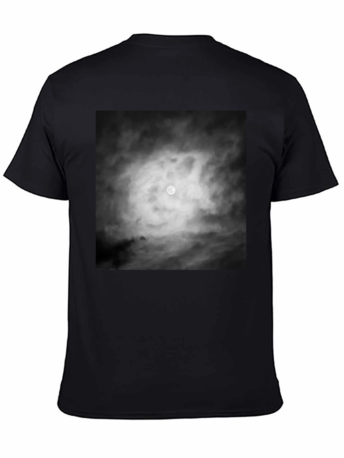 Moonlit Night Graphic Tee - Black