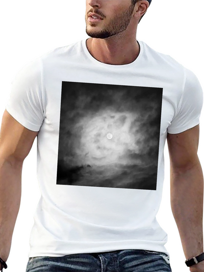 Moonlit Night Graphic Tee - Black