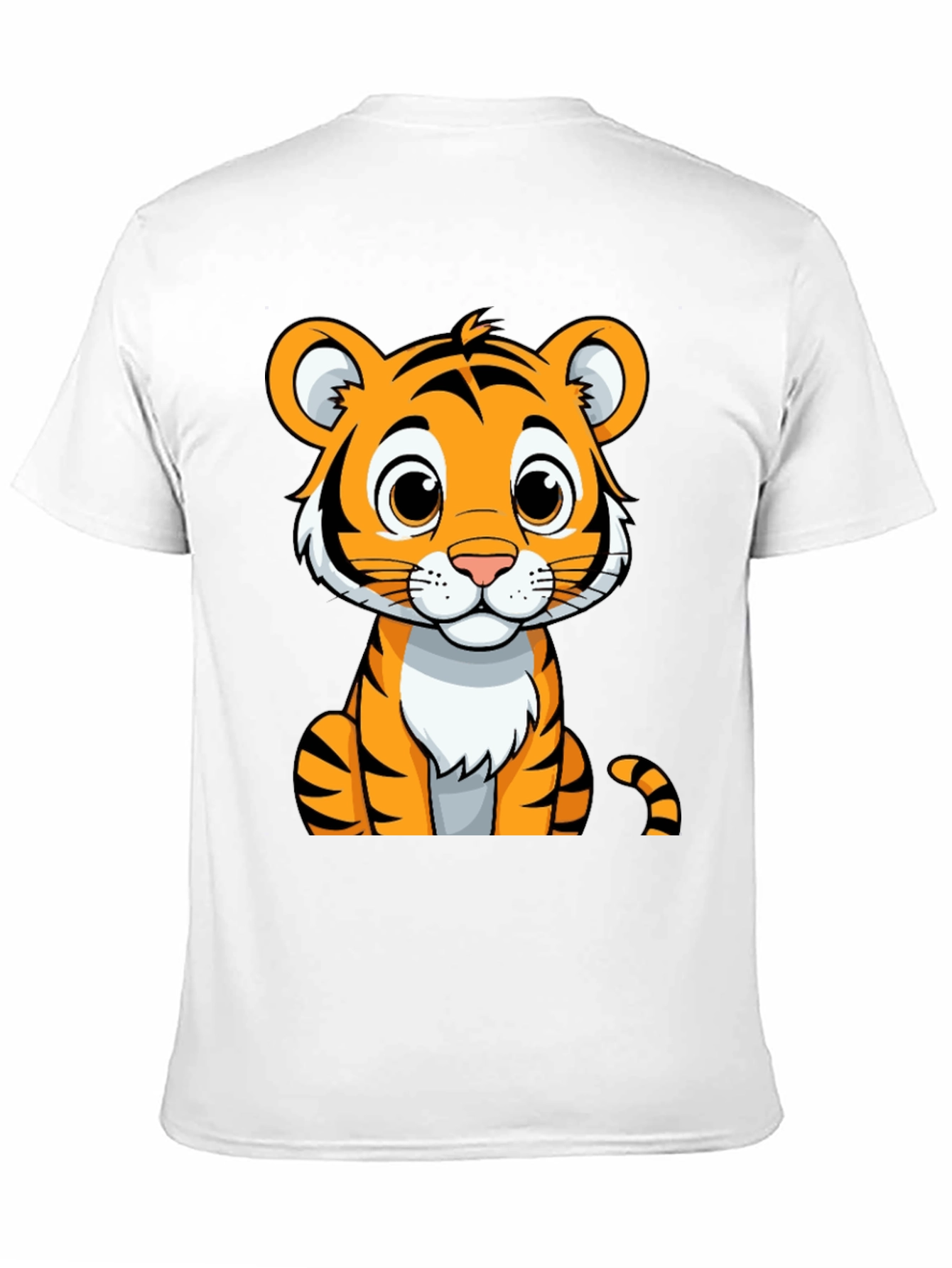 Cute Tiger Graphic Tee - Unisex Black T-Shirt