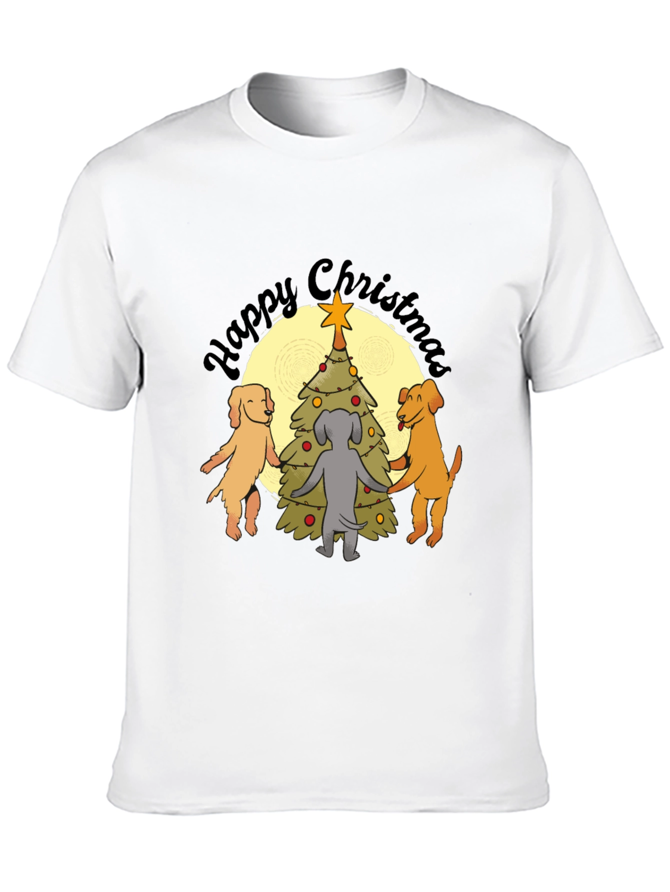 Happy Christmas Dogs T-Shirt
