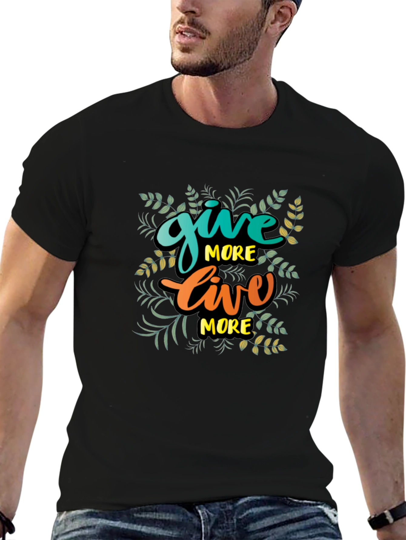 Give More Live More Black T-Shirt