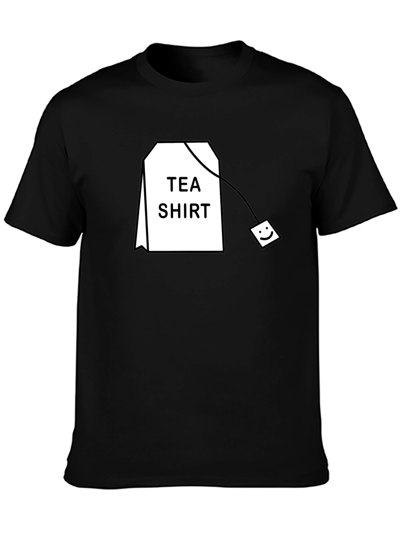 Tea Shirt Graphic T-Shirt - Black Cotton Blend