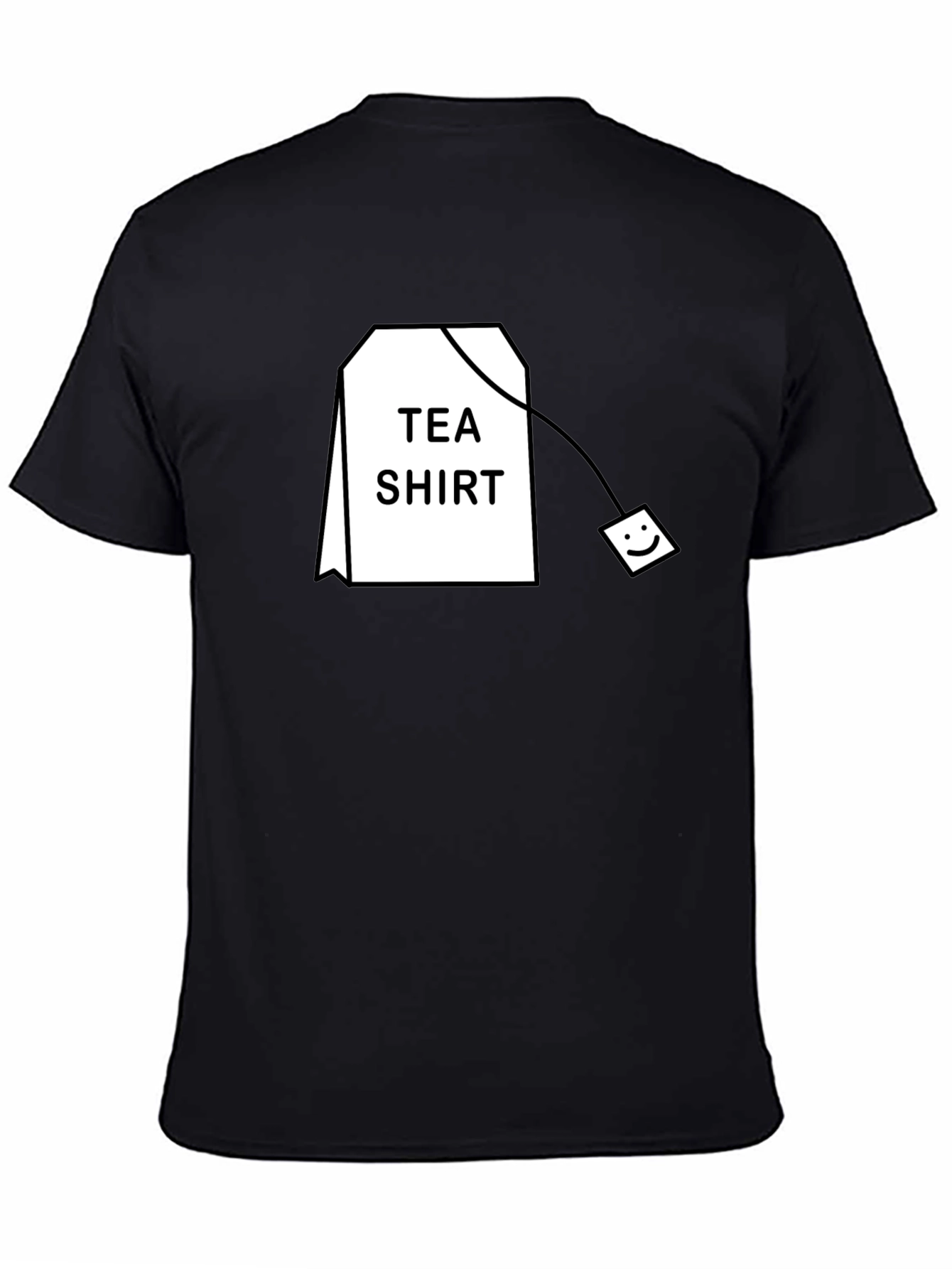 Tea Shirt Graphic T-Shirt - Black Cotton Blend