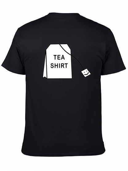 Tea Shirt Graphic T-Shirt - Black Cotton Blend