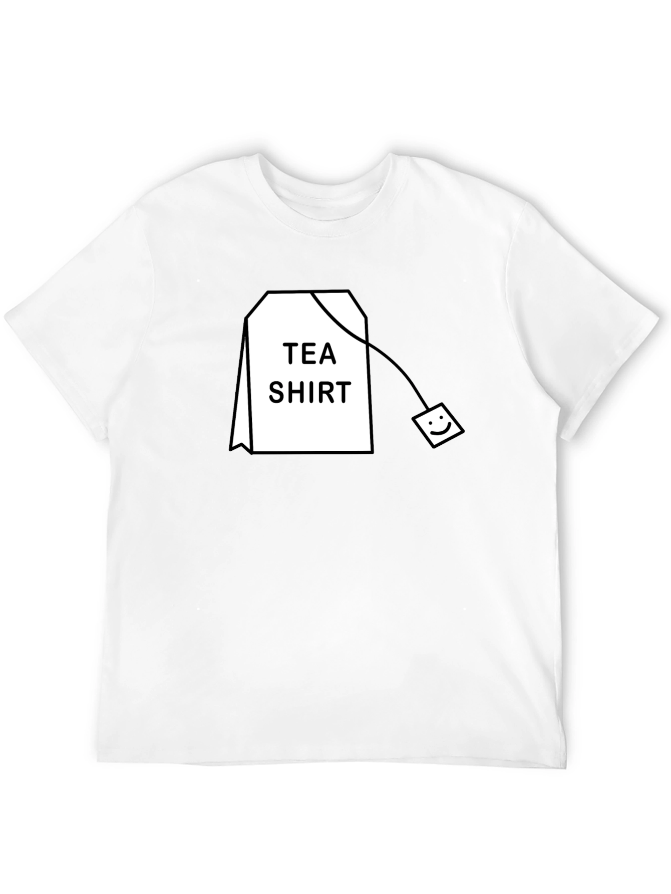 Tea Shirt Graphic T-Shirt - Black Cotton Blend