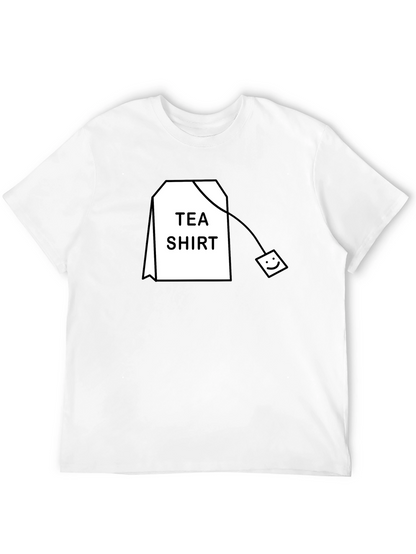 Tea Shirt Graphic T-Shirt - Black Cotton Blend
