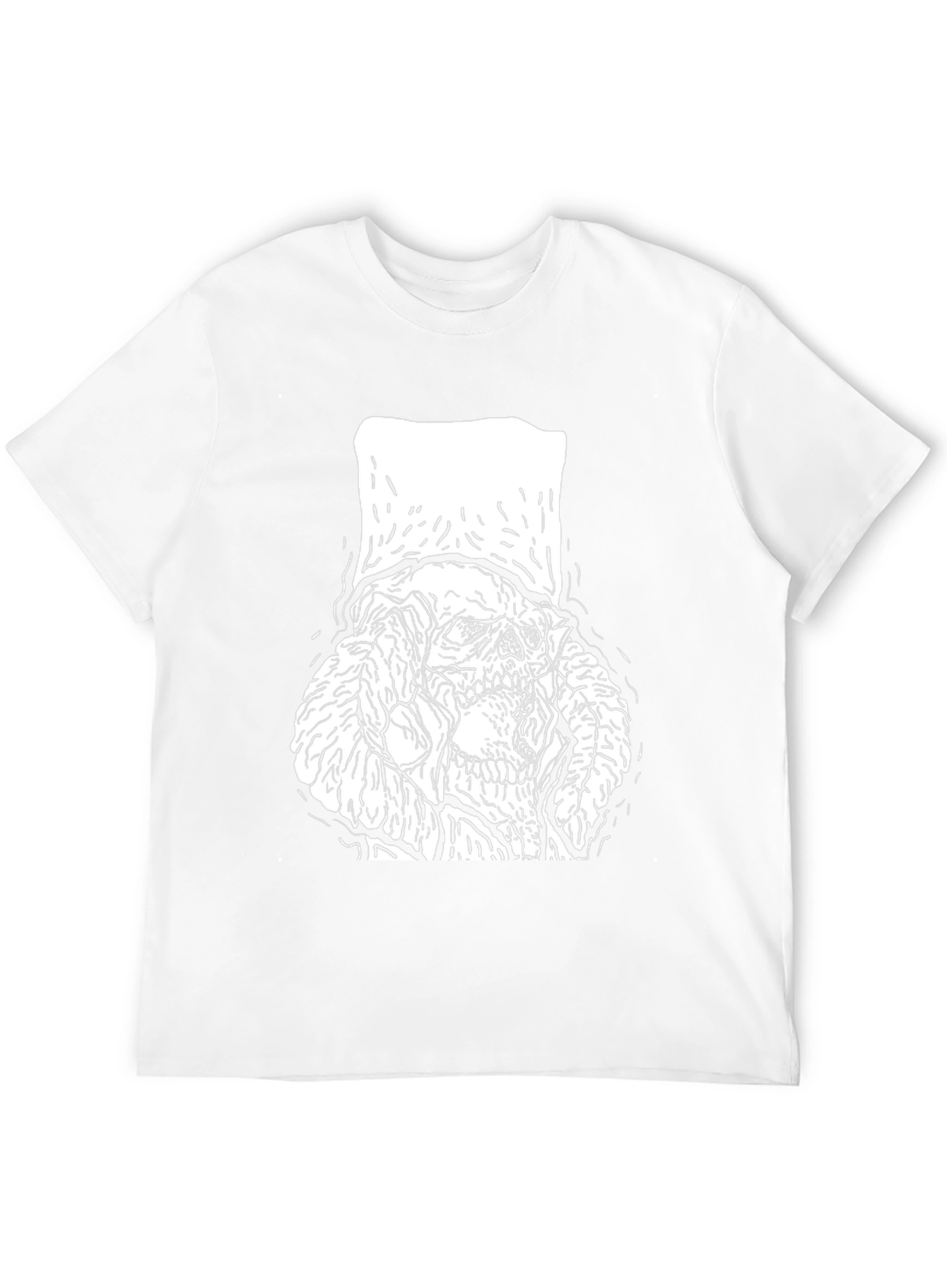 Skull with Top Hat Graphic Tee