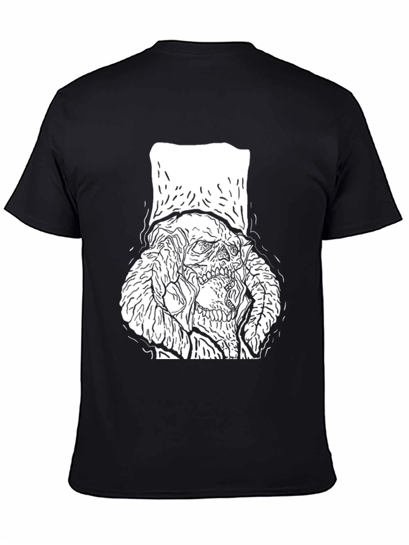 Skull with Top Hat Graphic Tee