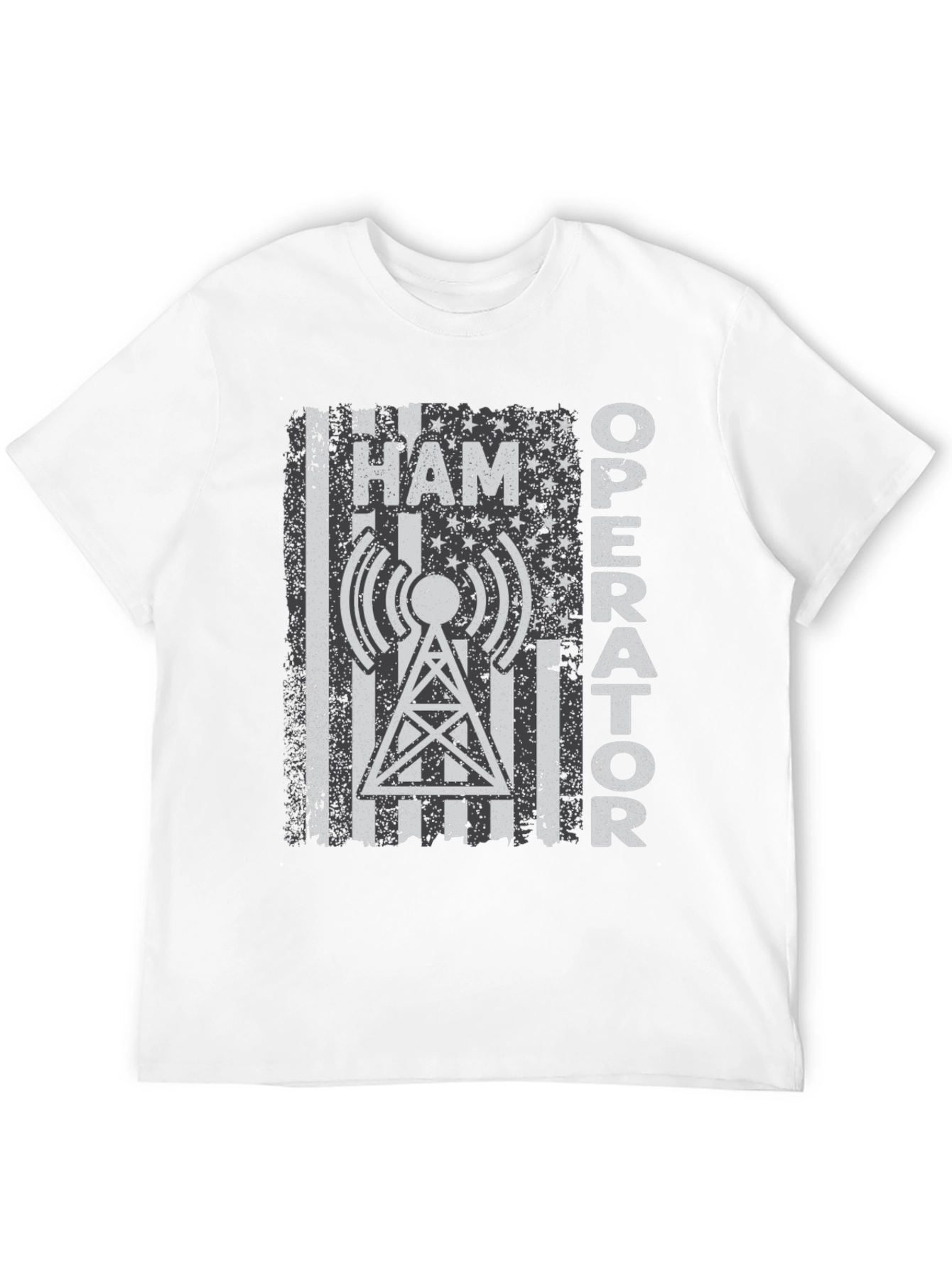 Ham Operator American Flag T-Shirt