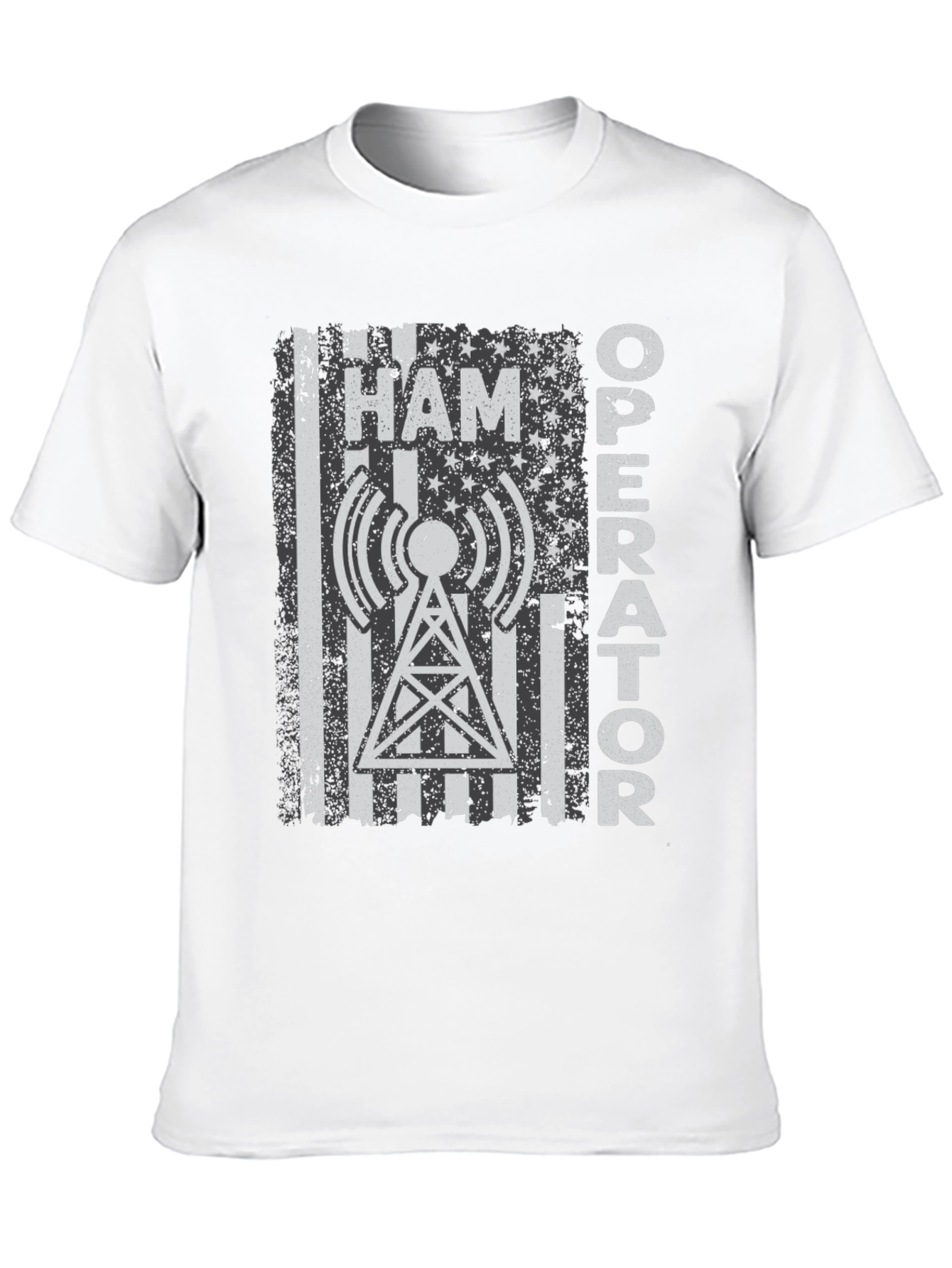 Ham Operator American Flag T-Shirt
