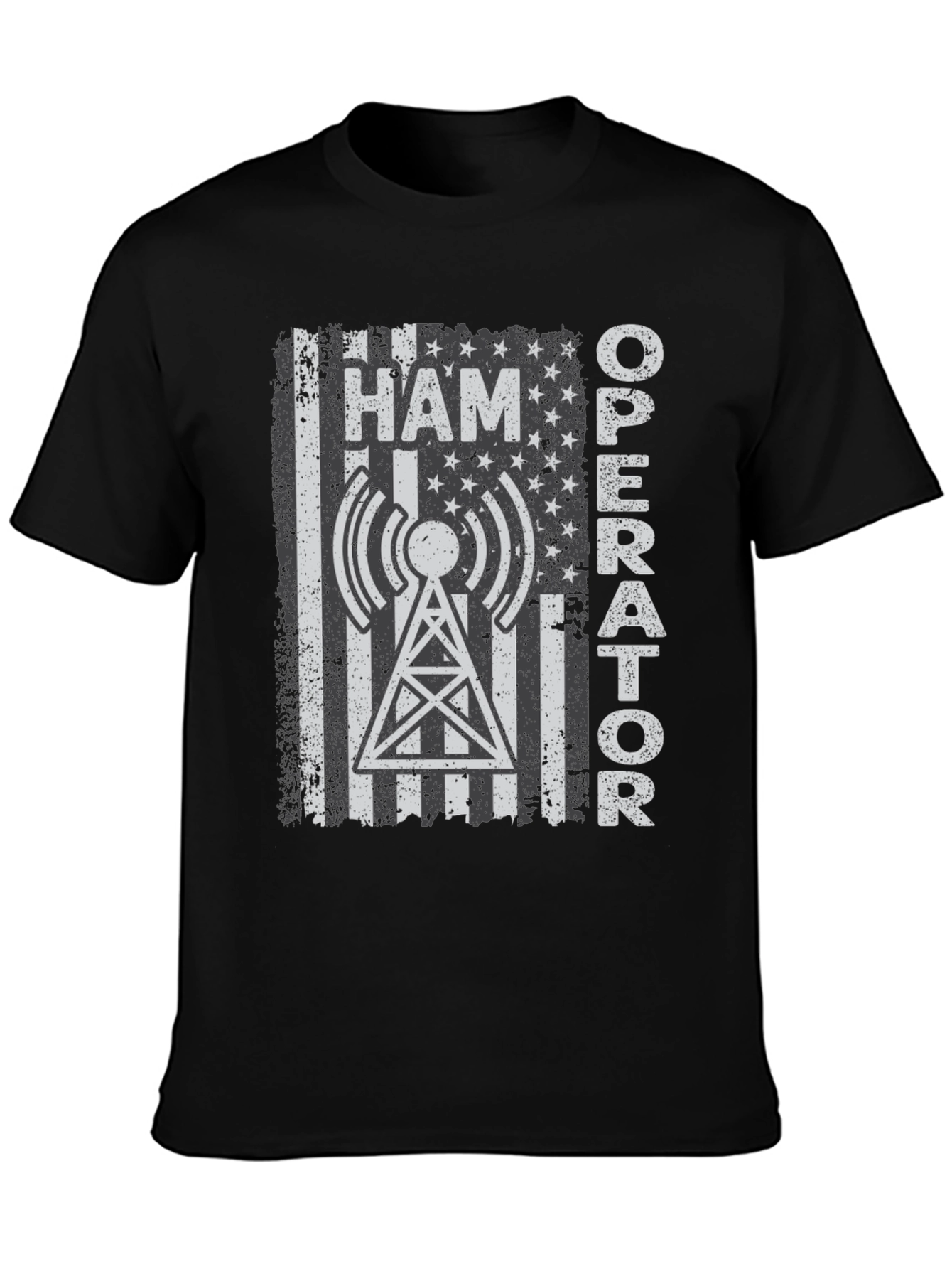 Ham Operator American Flag T-Shirt